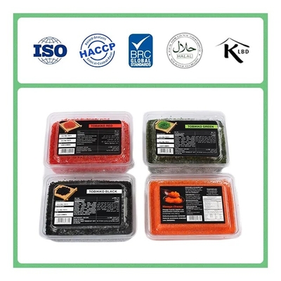 500g würzte Kapelan-Roe Masago Orange For Japanese-Küchen