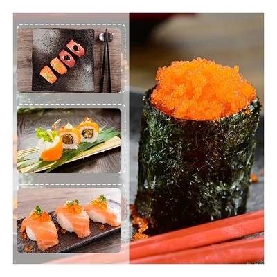500g würzte Kapelan-Roe Masago Orange For Japanese-Küchen