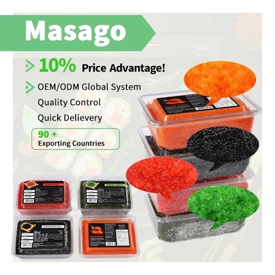 500g würzte Kapelan-Roe Masago Orange For Japanese-Küchen