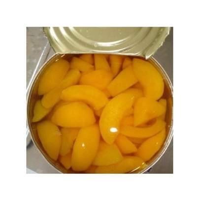 Aprikosen-Sirup-Frucht in Büchsen konservierter gelber Pfirsich Soems frische in den Hälfte-Scheiben würfelt
