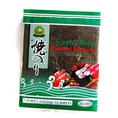 10 Blätter organische Nori Seaweed Kosher Roasted Nori Alga For Sushi Roll