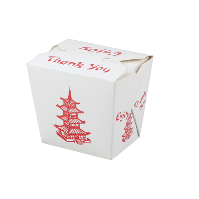 Wegwerfrechteck-Essen zum Mitnehmen-harter Papierkasten Tray Kraft Food Noodle Box