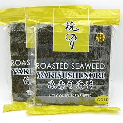 21cm Längen-Sushi Nori Roasted Dried Seaweed 100 Blätter verpacken