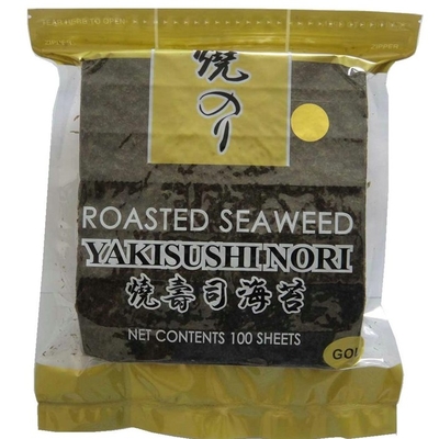 Goldener gebratener Yaki Nori Seaweed Crispy 50 Nori Algae Sheets