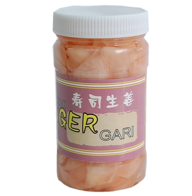 340g chinesischer süßer in Essig eingelegter Ginger Slice White And Pink in der Flasche