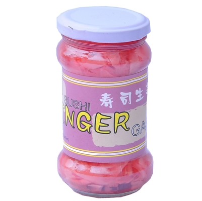 340g chinesischer süßer in Essig eingelegter Ginger Slice White And Pink in der Flasche