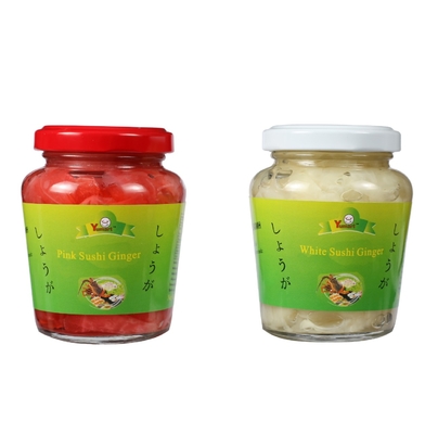 Frische organische in Essig eingelegte Sushi Ginger Sliced And Strip 160g/Flasche