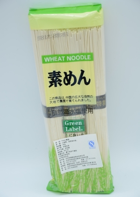 Keine breite weiße Farbe Geruch 300g asiatische trockene Udon Soba-Nudel-3mm